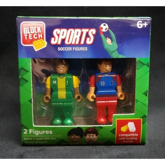 Block Tech Figures New Sealed Lot of 4 Set Box Packs Mini Figurines Sports/Fire - Picture 3 of 5